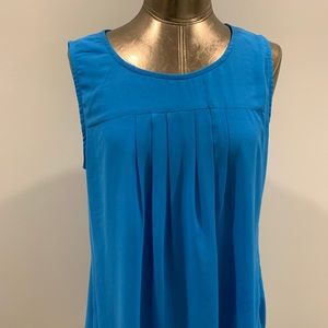 Marine Blue Sleeveless Blouse